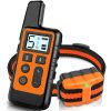Dog Training Collar; Waterproof Shock Collars for Dog with Remote Range 1640 ft; 3 Training Modes; Beep; Vibration and Shock; Rechargeable Electric D