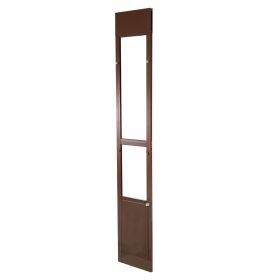 Dog Door for Sliding Glass Door, 75 7/8 to 80 11/16 in Adjustable Height, Aluminum Alloy Frame with Rotating Hinges, Lock Design, 10 1/4 x 16 1/4 in