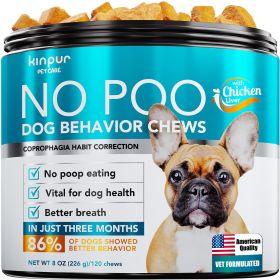 No Poo Chews for Dogs Stop Poop Eating Behavior Probiotics and Digestive Enzymes for Dogs Bad Breath Support for All Breeds Digestive and Gut Health