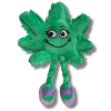 My Name is Lil' Mary Jane, Cute Stuffed Parody Marijuana Leaf Cat Toy, Funny Catnip Weed Theme Toy, Cool Plush Novelty 420 Gift for Cats & Kittens, P