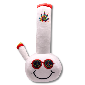 My Name is Billie, Funny Squeaky Weed Dog Toy, Cute Stuffed Parody Pot Bong, Cool Plush 420 Novelty Gift for Pets & Their Owners, Sized for Puppies &