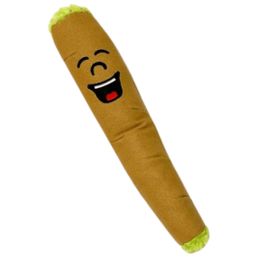 My Name is B, Cute Stuffed Parody Blunt Dog Toy, Funny Squeaky Weed Toy, Cool Plush Novelty 420 Gift for Pets & Their Owners, Sized for Puppies & Sma