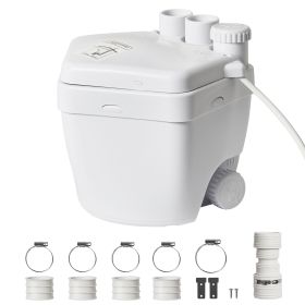 Utility Sink Pump, 1/3 HP, 120-Volt, 1750 GPH Flow, 18 ft Head, Under-Sink Sump Pump System with Copper Wire Motor, Heavy-Duty Utility/Laundry Sink P