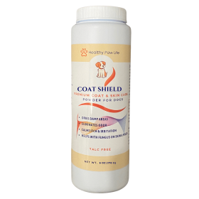 COAT SHIELD - Canine Dry Powder and Gentle Skin Cleanser for Allergies and Irritation for Dogs | Alleviate Odors and Itchiness | Holistic Remedy and