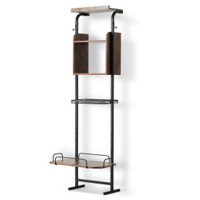 Pet Feeding Station with Storage, Elevated Dog Bowls, Raised Dog Bowl Stand, Dog Food Storage and Feeder Station with Storage Shelves, Pet Toy Storag