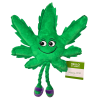 My Name is Mary Jane, Cute Stuffed Parody Marijuana Leaf Dog Toy, Funny Squeaky Weed Toy, Cool Plush Novelty 420 Gift for Puppies & Small, Medium & L