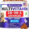 Dog Multivitamin Chewable with Glucosamine 20 in 1 Dog Vitamins and Supplements Senior & Puppy Multivitamin for Dogs Pet Joint Support Health Immunit