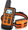 Dog Training Collar; Waterproof Shock Collars for Dog with Remote Range 1640 ft; 3 Training Modes; Beep; Vibration and Shock; Rechargeable Electric D