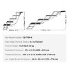 Dog Stair for Cars, Wide 5-step Dog Car Steps, Folding Dog Car Ramp with Nonslip Surface, Portable Pet Steps Lightweight Aluminum for Car, SUV and Tr