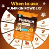 Pumpkin Powder for Dogs Digestive Support 8 OZ Fiber Supplement for Constipation for Gut Balance Healthy Skin Digestion Anal Glands Firm Stool Poop A