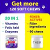 Dog Multivitamin Chewable with Glucosamine 20 in 1 Dog Vitamins and Supplements Senior & Puppy Multivitamin for Dogs Pet Joint Support Health Immunit