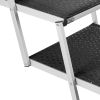 Dog Stair for Cars, Wide 4-step Dog Car Steps, Folding Dog Car Ramp with Nonslip Surface, Portable Pet Steps Lightweight Aluminum for Car, SUV and Tr