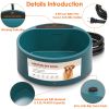 Heated Water Bowl for Dog Cat 74.4OZ Heating Water Dish IP67 Waterproof Thermal Water Bowl Heated Pet Bowl Dog Cat Water Feeder Bowl for Dog Cat Rabb