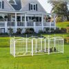 Dog Playpen Indoor 24 inch 8 Panels Metal Dog Pen Pet Dog Fence Outdoor Exercise Pen with Doors, Heavy Duty Dog Fence Puppy Pen for Large Medium Smal