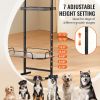 Pet Feeding Station with Storage, Elevated Dog Bowls, Raised Dog Bowl Stand, Dog Food Storage and Feeder Station with Storage Shelves, Pet Toy Storag