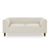 Pet sofa with backrest and armrests, modern rectangular pet sofa suitable for small and medium dogs, soft cushion comfortable dog sofa,--BEIGE